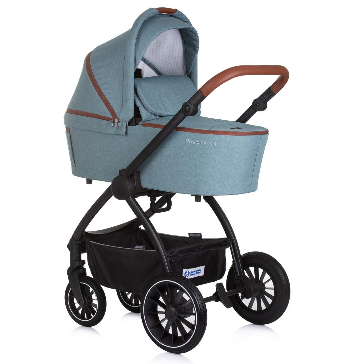 CHIPOLINO Carrito de bebé trío PRESTIGE hasta 22 kg con capazo duro de Chipolino