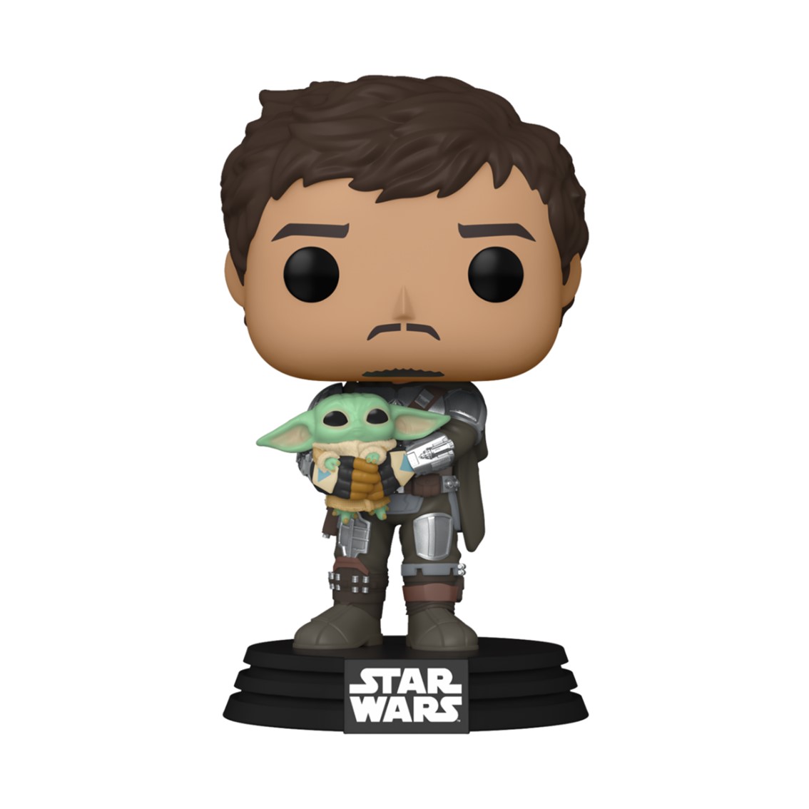 Funko pop star wars the mandalorian mando sujetando baby yoda niño 54525 (preorder reserva ya)