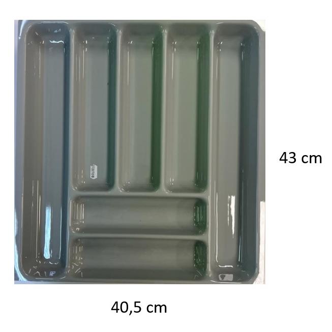 CUBERTERO DE PVC EN COLOR GRIS PARA CAJON MODELO COMBI