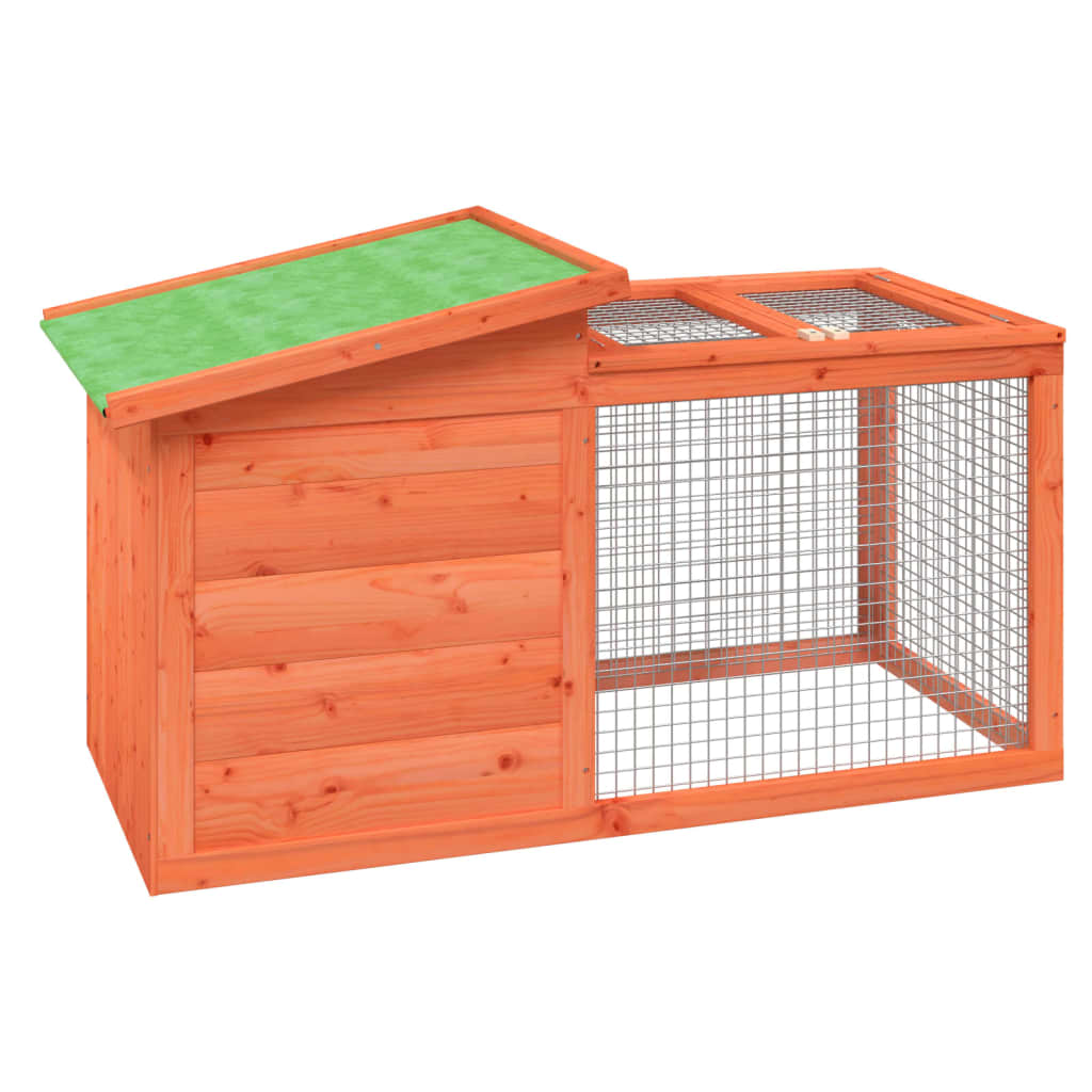 vidaXL Conejera Jaula al Aire Libre para Conejos Color Gris,  Marrón,  Moca y mas