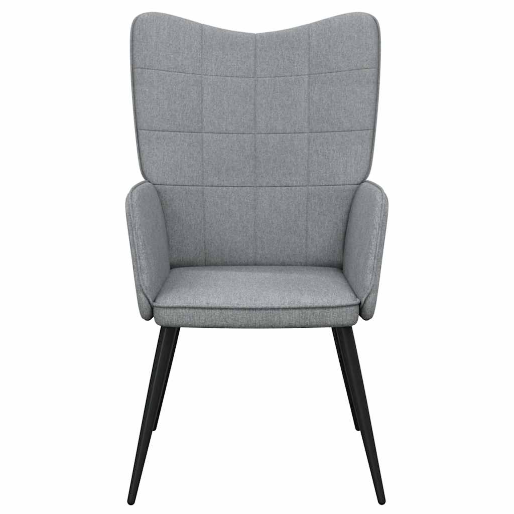 vidaXL Sillón de relax de tela gris claro