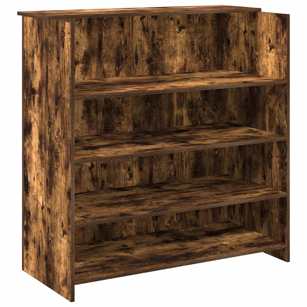vidaXL Mostrador de recepción roble ahumado 100x50x103,5 cm