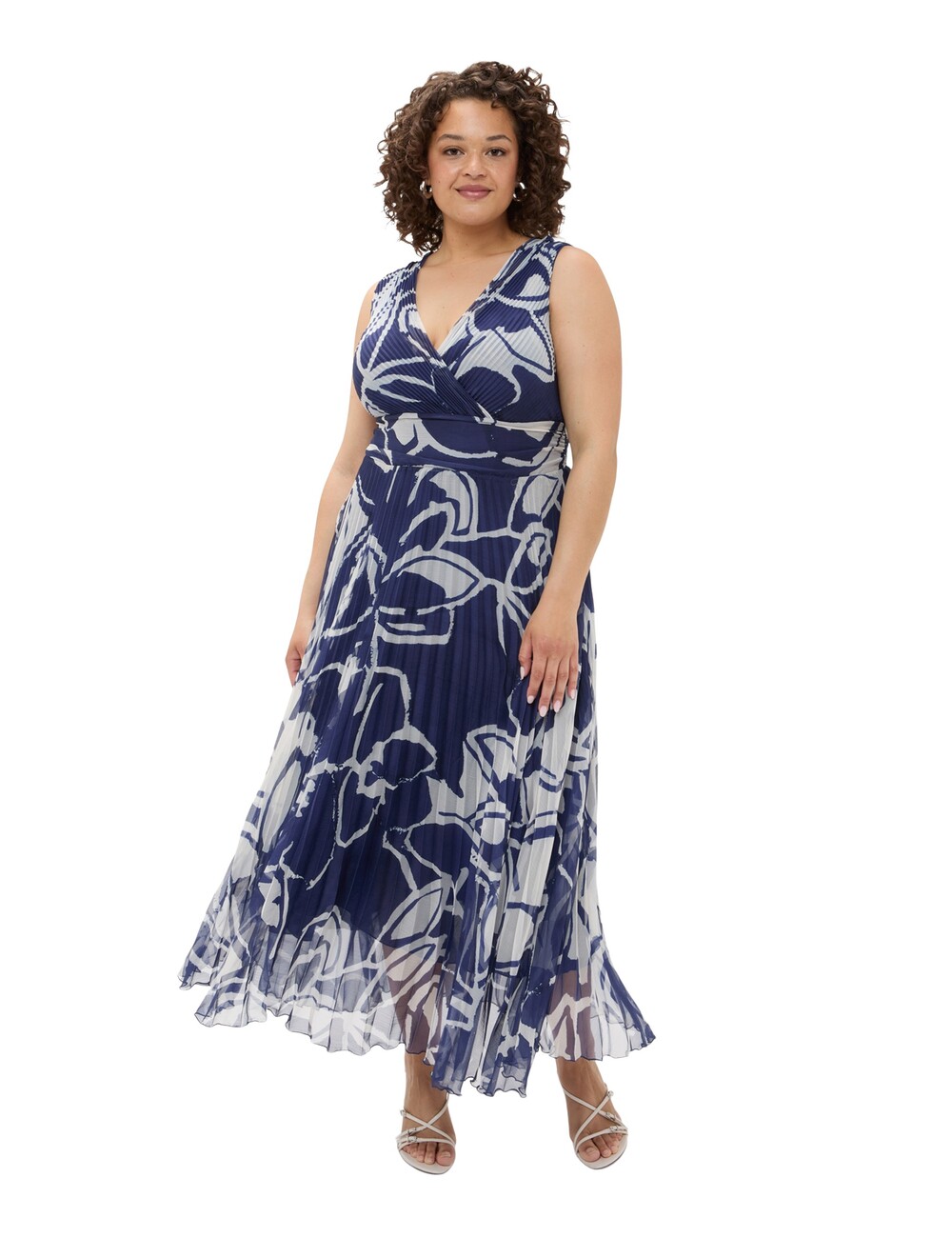 Fiorella Rubino - Vestido largo Dream plisado con estampado floral