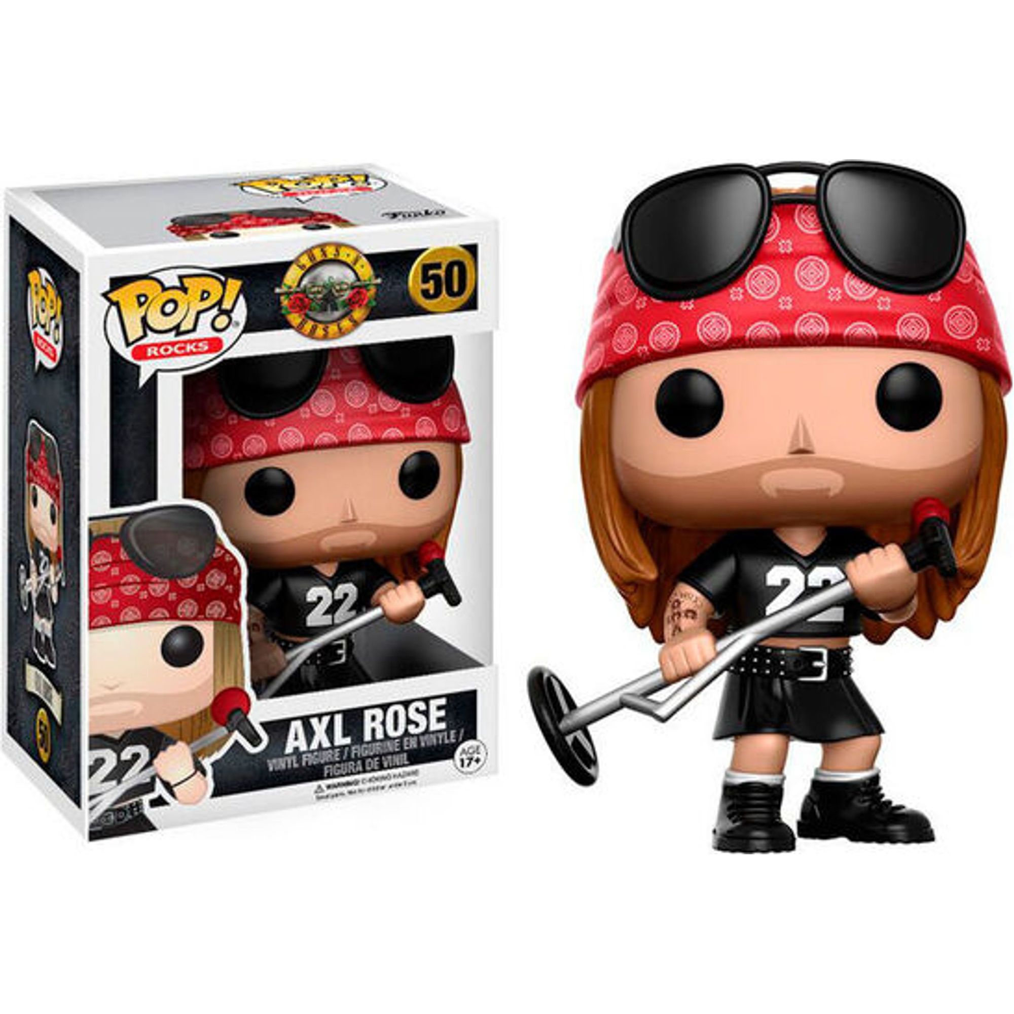Funko - Figura Pop Rocks Guns Roses Axl Rose - Funko Pop Coleccionable De Edición Limitada - Funko Pop Diseño Detallado Y Realista - Funko Pop Ideal Para Regalo - Funko Pop Gran Variedad De Personajes