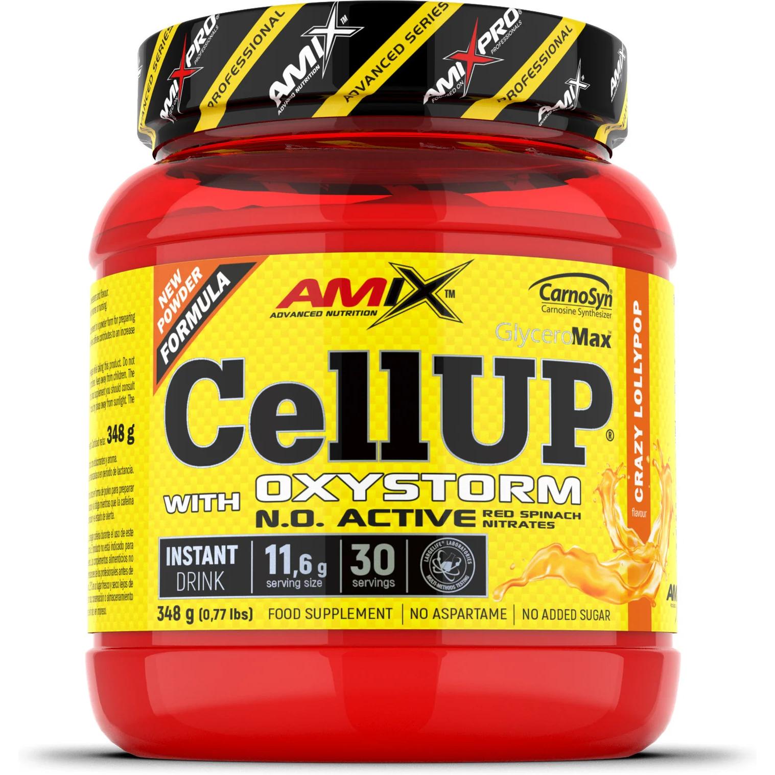 Amix Nutrition Pro CellUP Oxystorm Powder 348 gr / Pre-Entreno / Ayuda a Mejorar la Resistencia - Retrasa la Fatiga Muscular