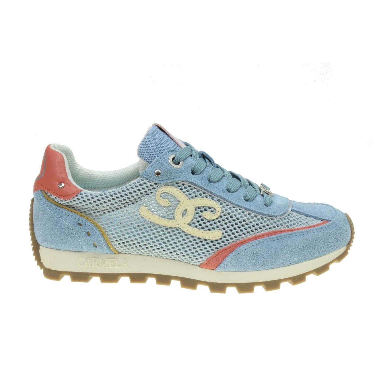 Carmela mod. 163213 - Sneaker en serraje combinado con rejilla