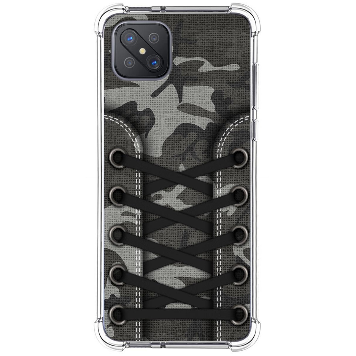 Tumundosmartphone Funda Silicona Antigolpes para Oppo Reno 4Z 5G diseño Zapatillas 15 Dibujos