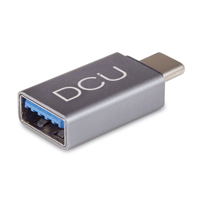DCU Tecnologic Adaptador USB C - USB 3.0 para Transmisión Rápida de Datos y Función OTG