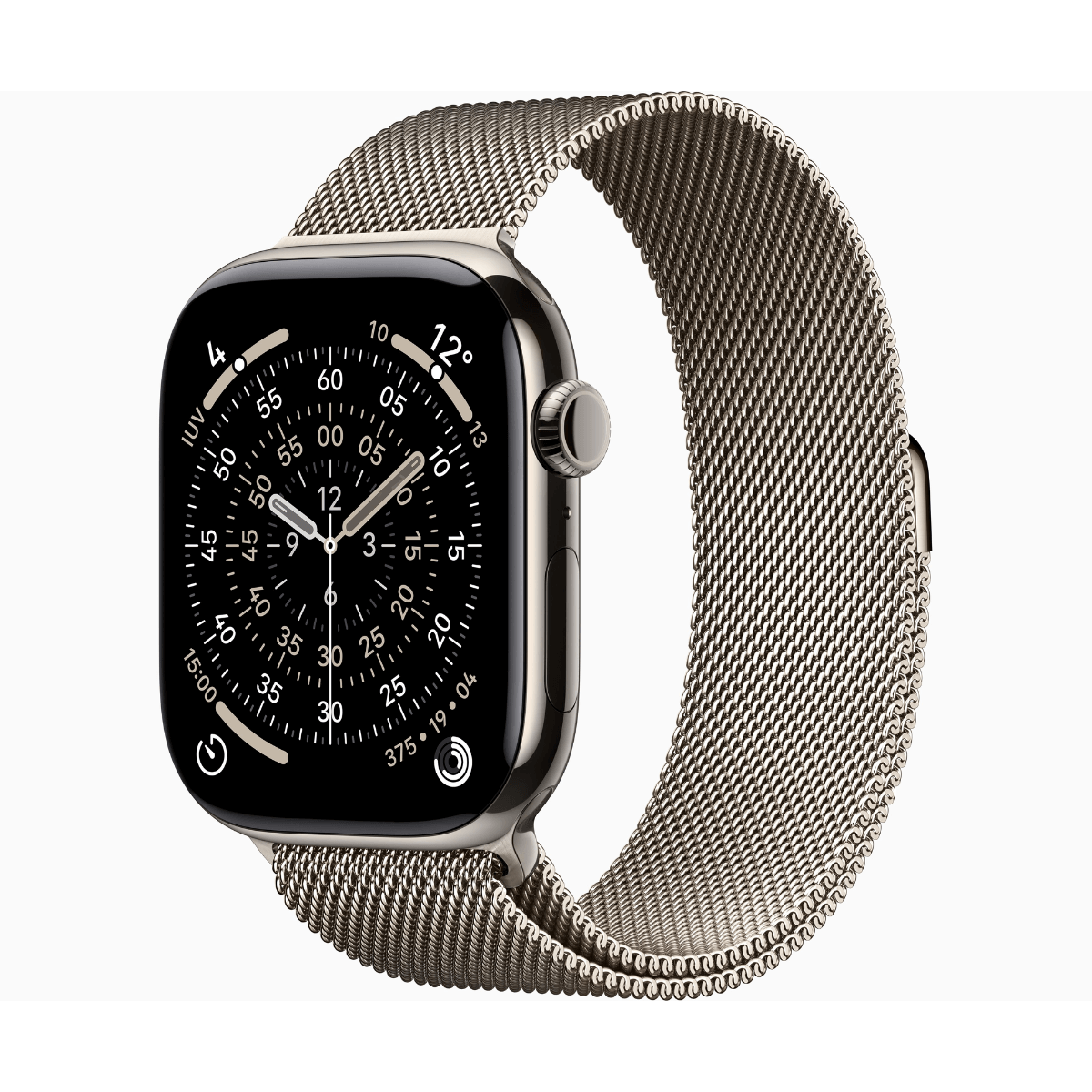 Apple Watch Series 11 GPS + Cellular 46mm Titanio Natural y Correa Milanese Loop Natural - Talla S/M