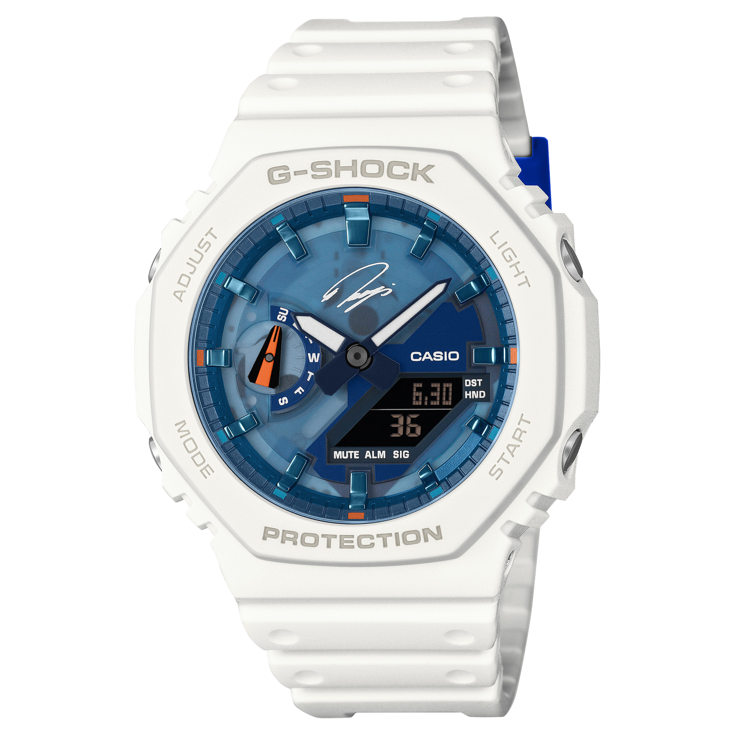 reloj hombre Casio G-Shock Analog-Digital GA-2100RI25-7AJR Ryo Ishikawa 45.4mm JDM Limited Edition Carbon Core 200m WR JDM (mercado interior japonés)