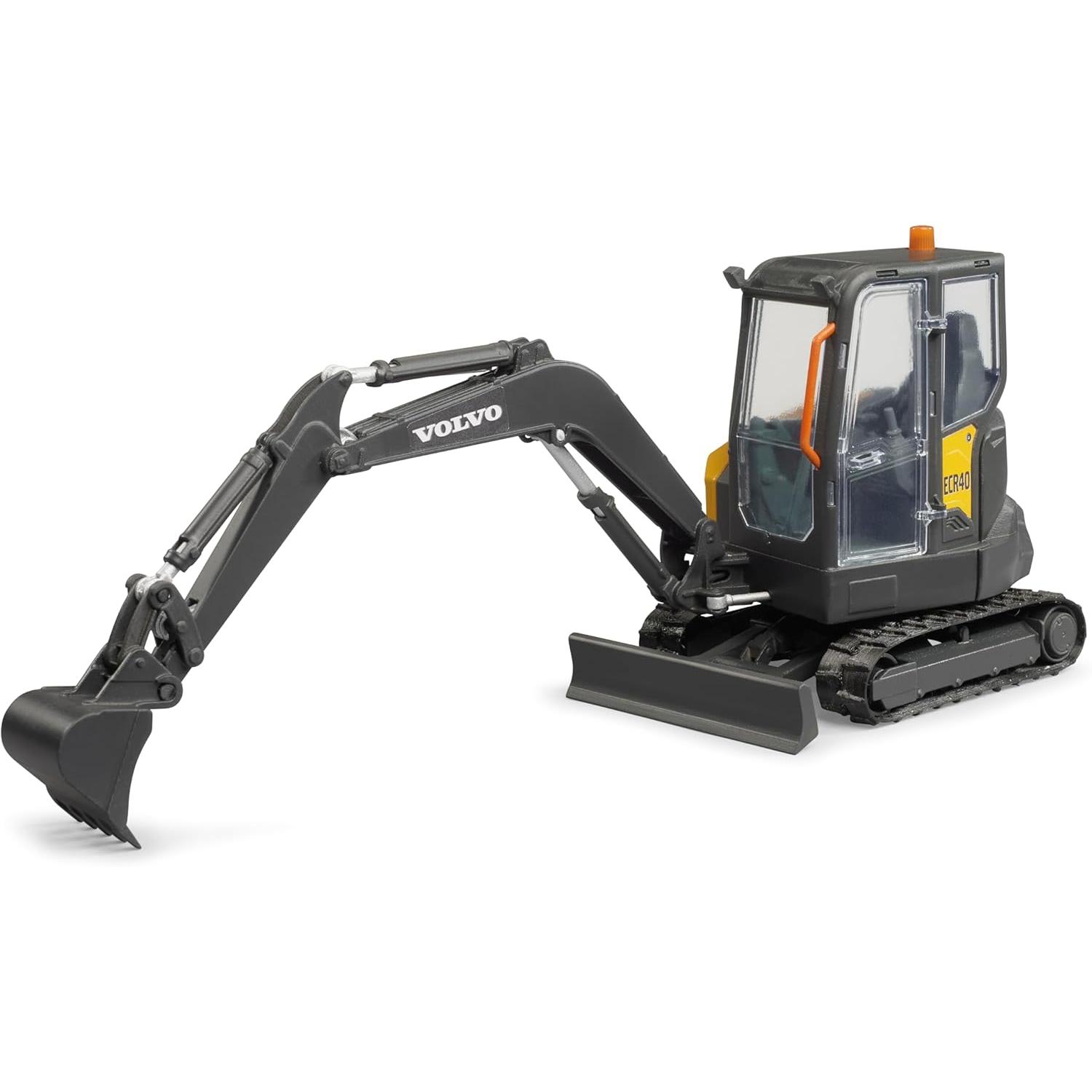 Bruder 02465 Excavadora compacta Volvo ECR40 - Escala 1:16 Vehículo de Construcción