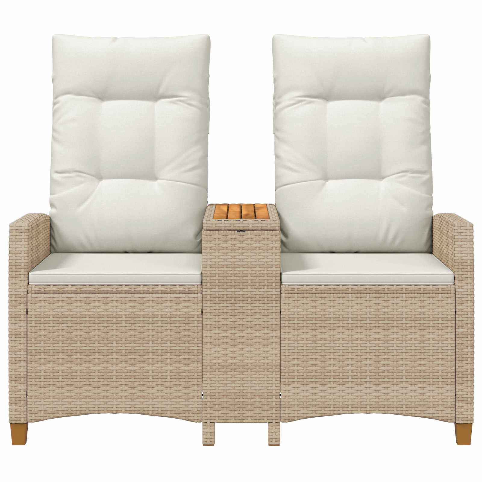 vidaXL Banco reclinable con mesa 126 x 65 x 112 cm