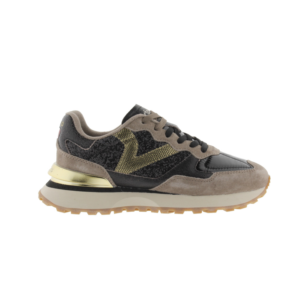 Victoria 1985 RUSH Zapatillas deportivas de glitter con piezas metalizadas y de serraje 8807109
