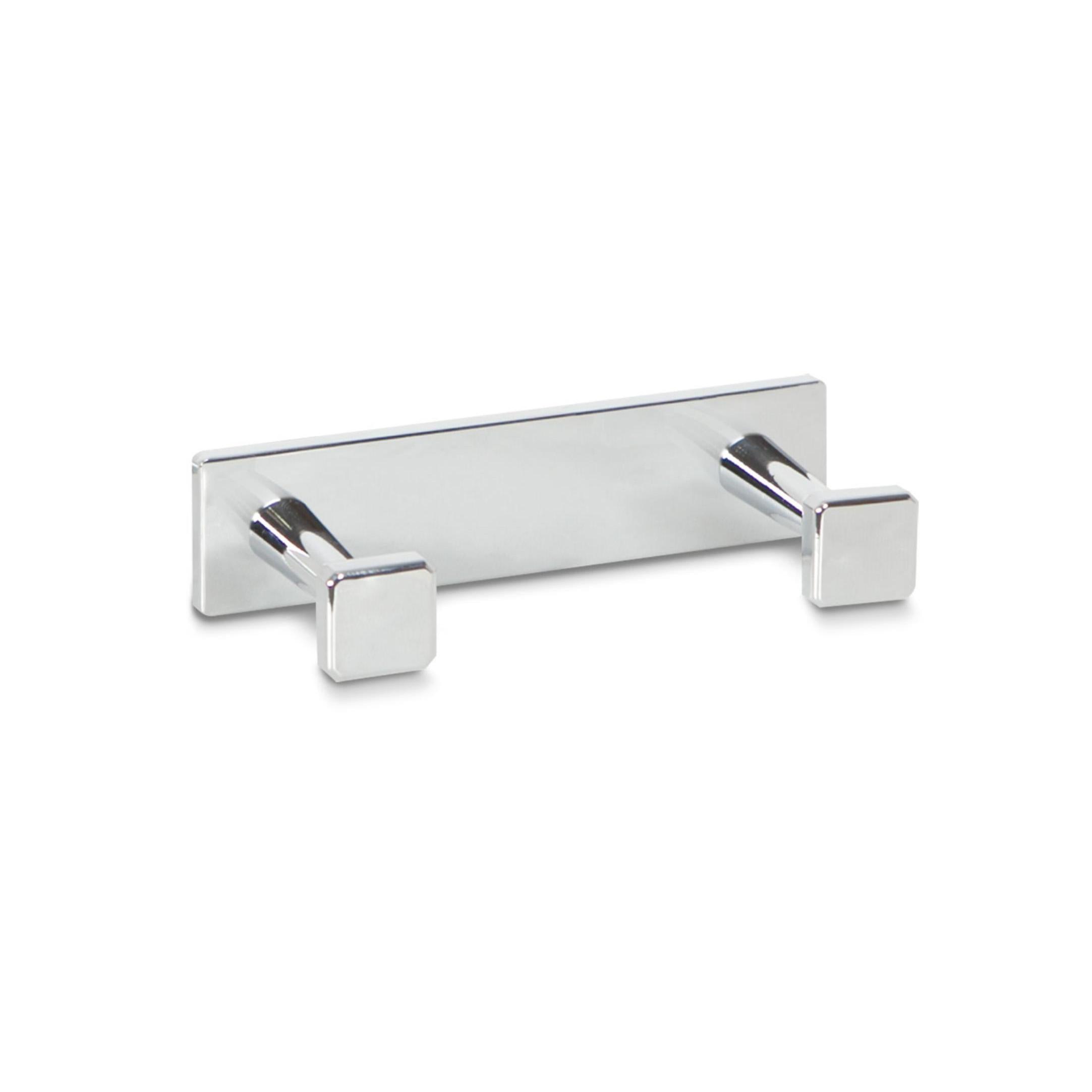 BELTRAN 957 HOTEL Percha Doble Cromo Remate Cuadrado - ref: 064-957