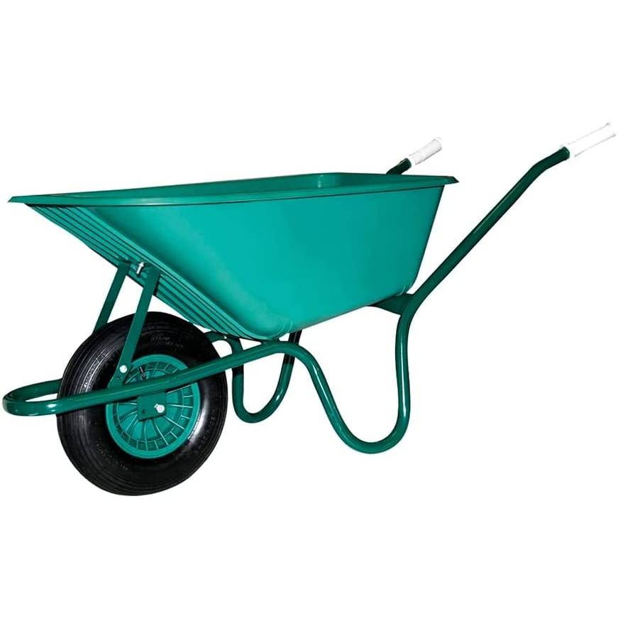 Maurer Carretilla de Obra Plástico Verde 100 Litros