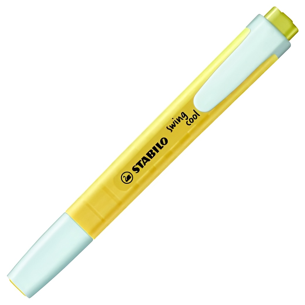 Stabilo swing cool marcador fluorescente amarillo pastel -10u-