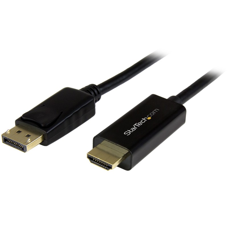 StarTech.com - Cable Conversor DisplayPort a HDMI de 2m - Color Negro - Ultra HD 4K DP2HDMM2MB