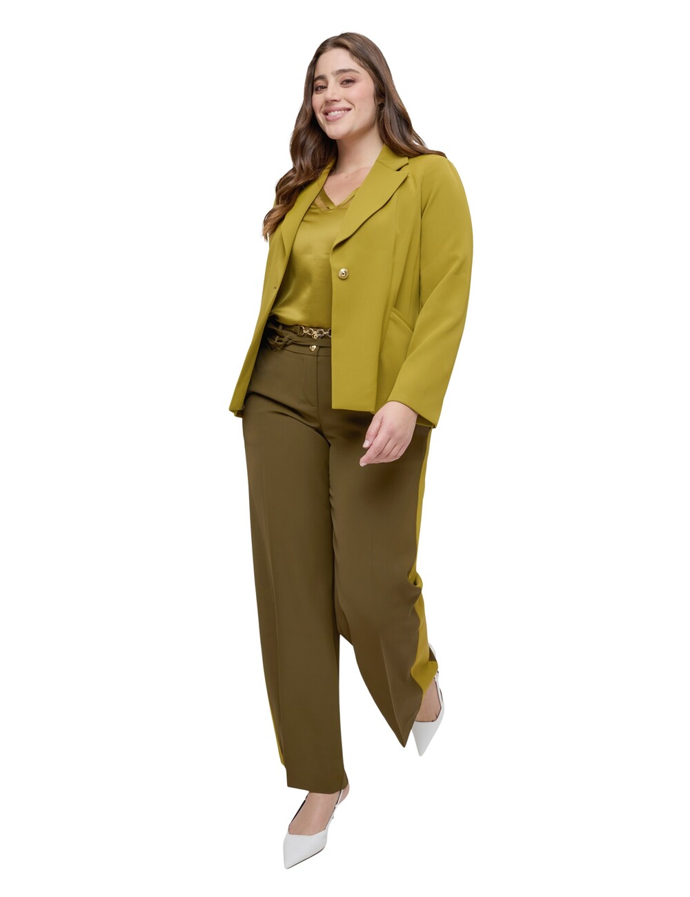 Fiorella Rubino - Pantalones Wide Leg bicolor
