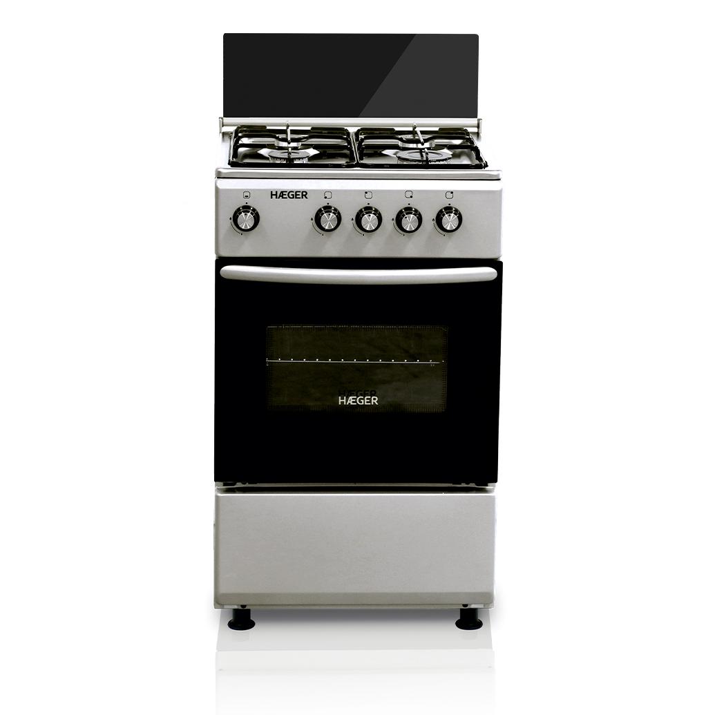 Haeger GC-SS5.006D cocina Cocina independiente A Gas Encimera de gas Gris, Acero inoxidable
