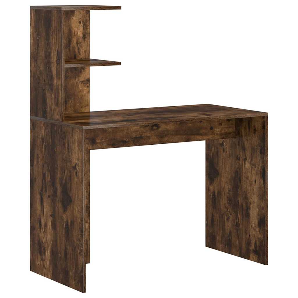 vidaXL Escritorio Roble ahumado 102 x 50 x 124 cm Madera de ingeniería