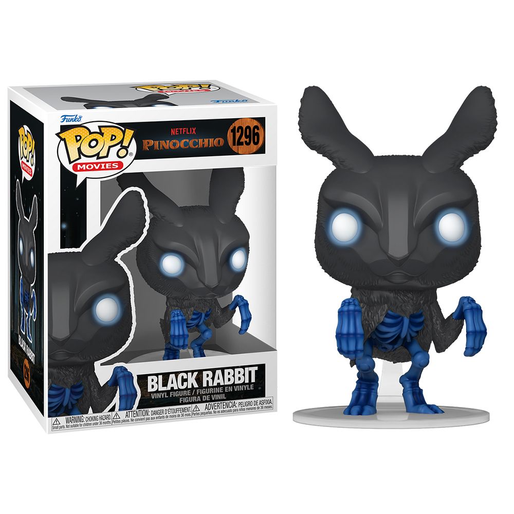 FUNKO POP! PINOCHO - CONEJO NEGRO, REFERENCIA 67385, Nº 1296, FIGURA CABEZONA COLECCIONABLE DE VINILO, ENVÍO URGENTE 24-72 HORAS, TIENDA CON LICENCIA OFICIAL, JUGUETES, PELICULA,MARIONETA