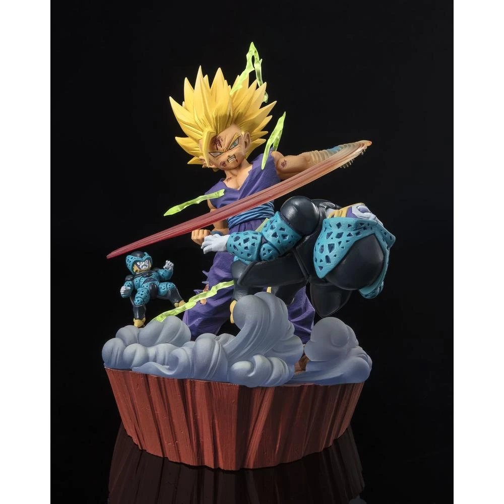 TAMASHII NATIONS - Figura coleccionable Figuarts Zero Son Gohan Super Saiyan 2 Dragon Ball Z BDISD666574 para fans anime, escultura dinámica con detalle excepcional