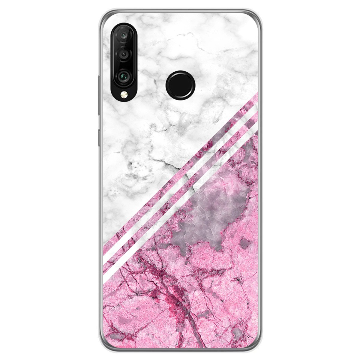 Tumundosmartphone Funda Gel Tpu para Huawei P30 Lite diseño Mármol 03 Dibujos