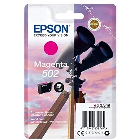Epson C13T02V34010 - Cartucho de tinta adecuado para XP5100, color magenta