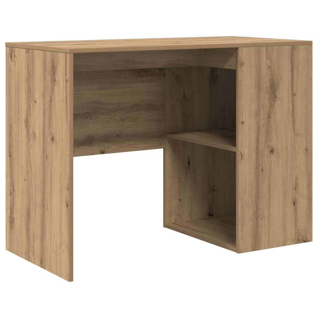 vidaXL Escritorio con estante Roble artesanal 102 x 50 x 75 cm