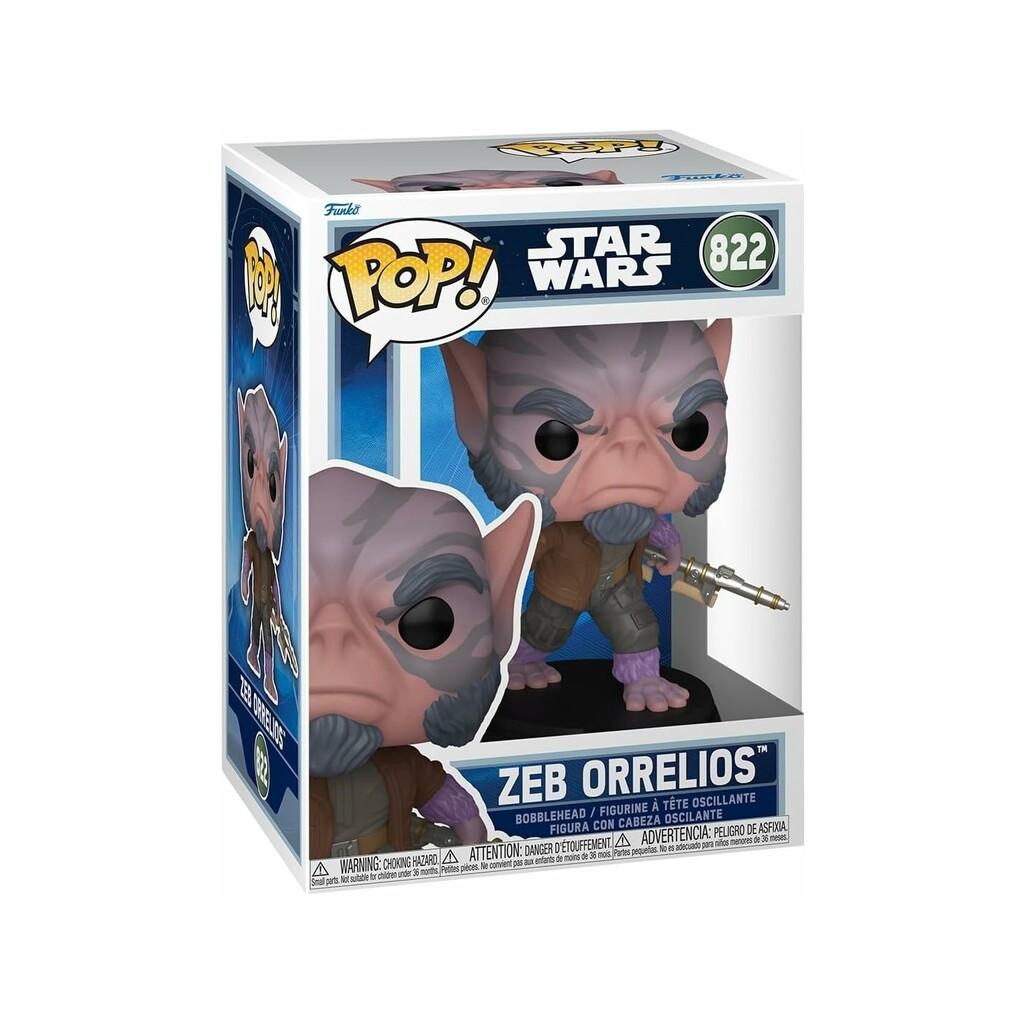 Funko Pop Star Wars The Mandalorian And Grogu Figura Zeb Orrelios con Cabeza Oscilante