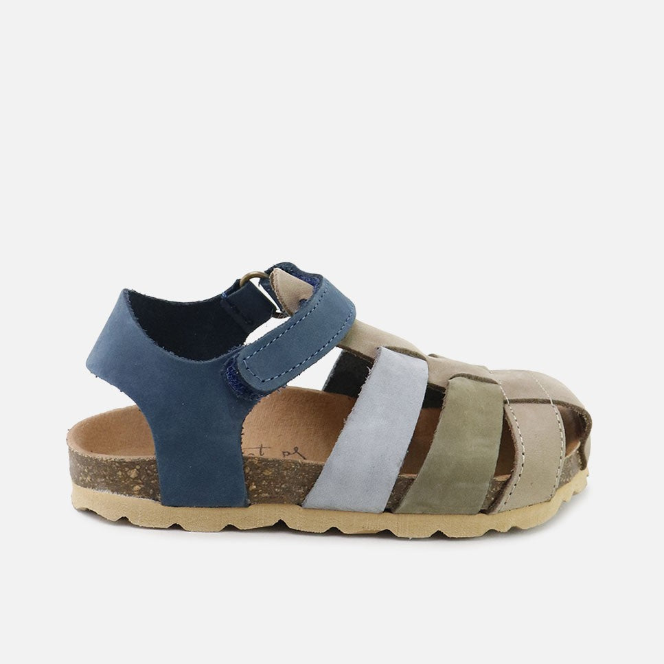 Sandalias Bio Cangrejeras Nobuck Taupe Elibasic | Eli 1957