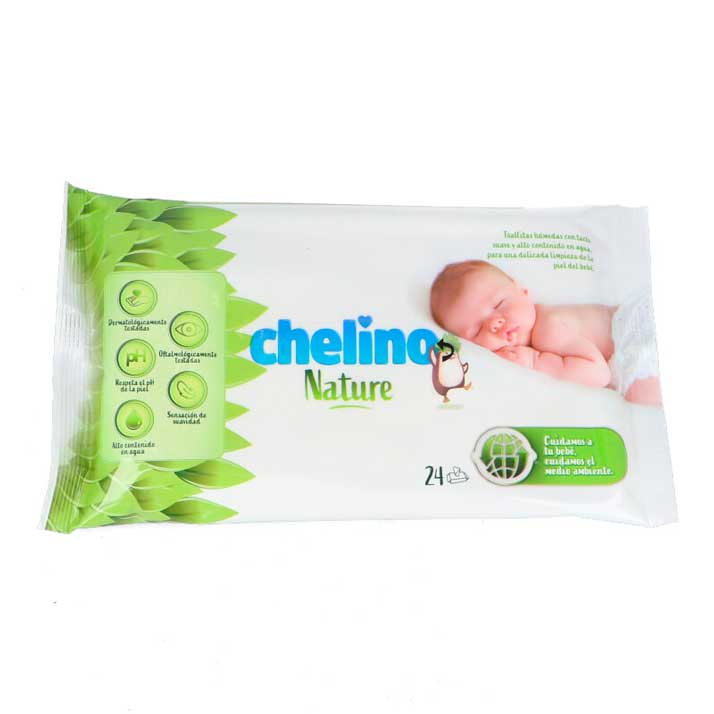 Chelino Toallita Infantil Natural Suave 24 Unidades