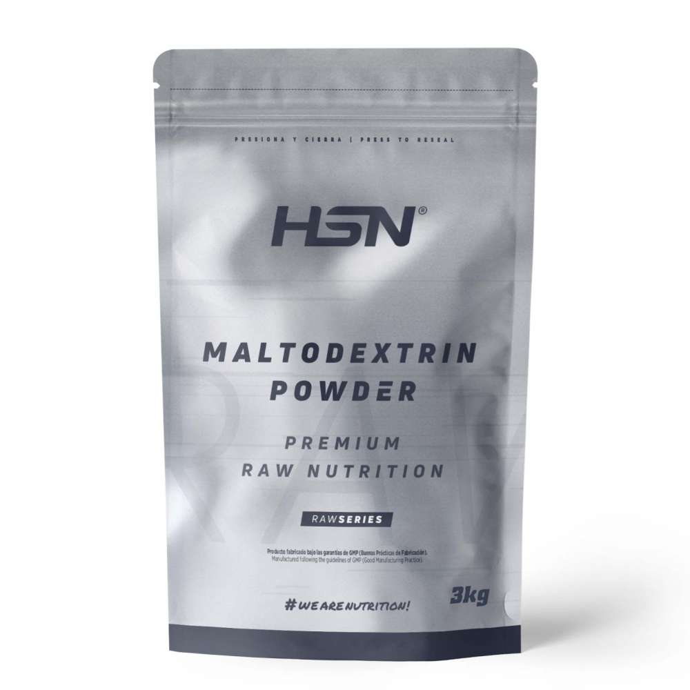 HSN - Maltodextrina de HSN | Sin Sabor 3 Kg = 60 Tomas por Envase | 100% Pura Maltodextrina en Polvo | Suplemento Carbohidratos de Alto Índice Glucémico | No-GMO, Vegano, Sin Gluten...
