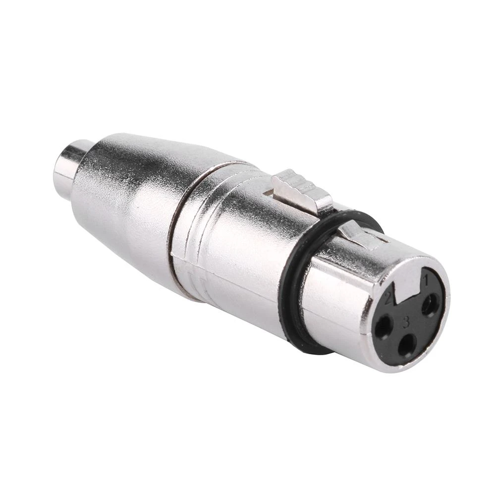 CABLEPELADO Adaptador XLR Mono 3 Pin Hembra - Hembra | Adaptador XLR a | Apto para mezcladores, micrófonos, amplificadores, Ecualizador, teclados, Guitarras, Piano eléctrico, etc | 1 unidad