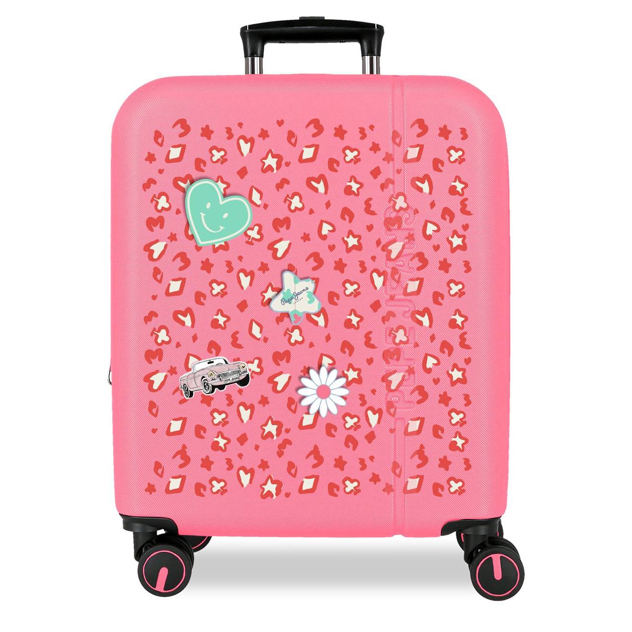 Maleta de cabina Pepe Jeans Evelyn Fucsia 40x55x20cm
