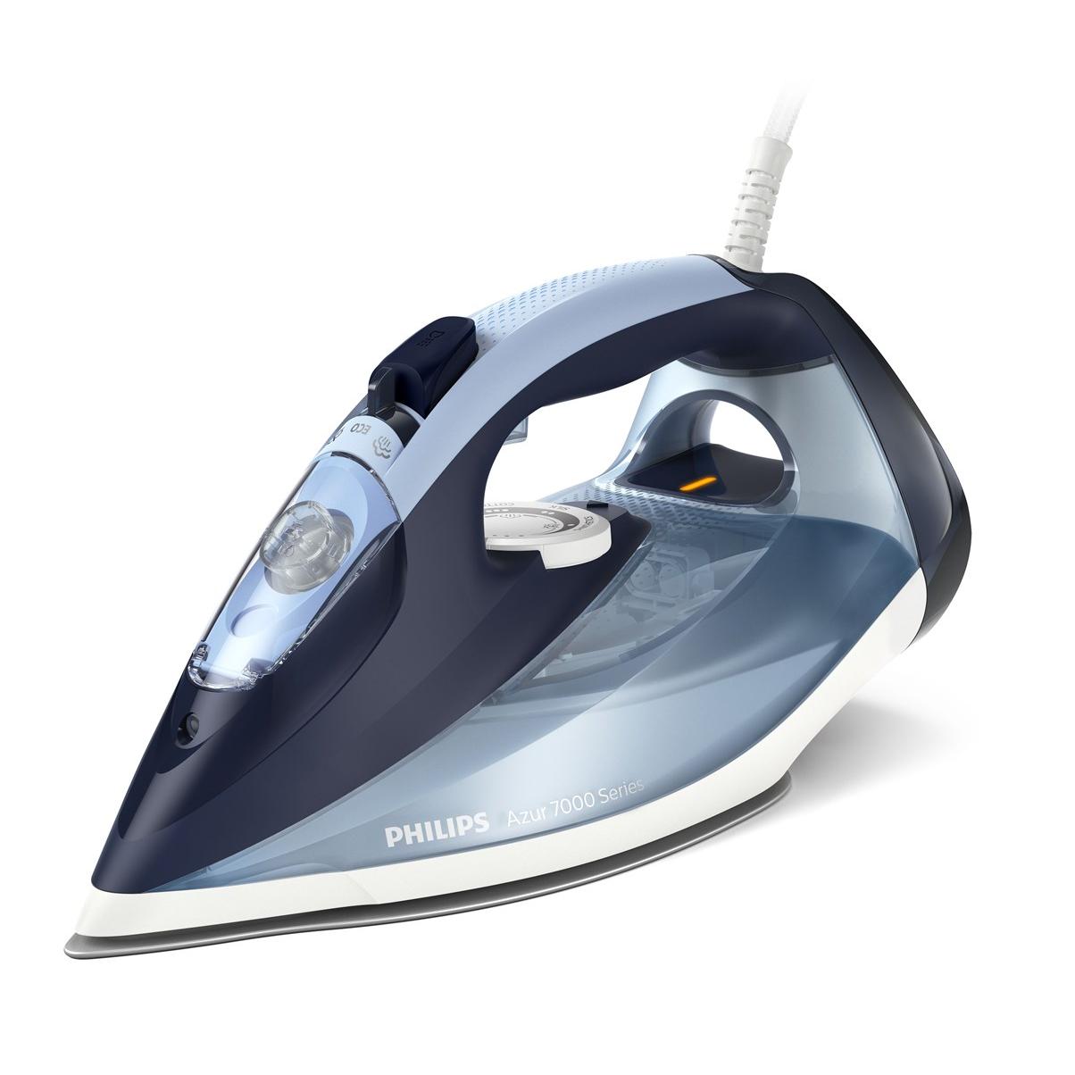 Philips 7000 series DST7020/20 Plancha de vapor HV de color azul louros/algodón