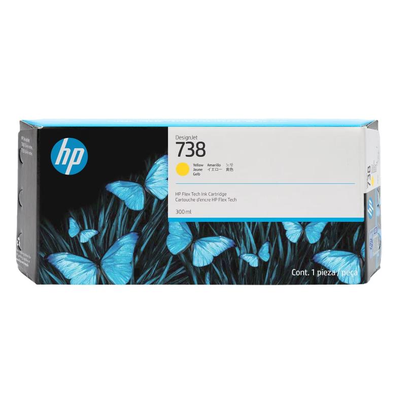 HP DESIGNJET 738 CARTUCHO AMARILLO 300ML