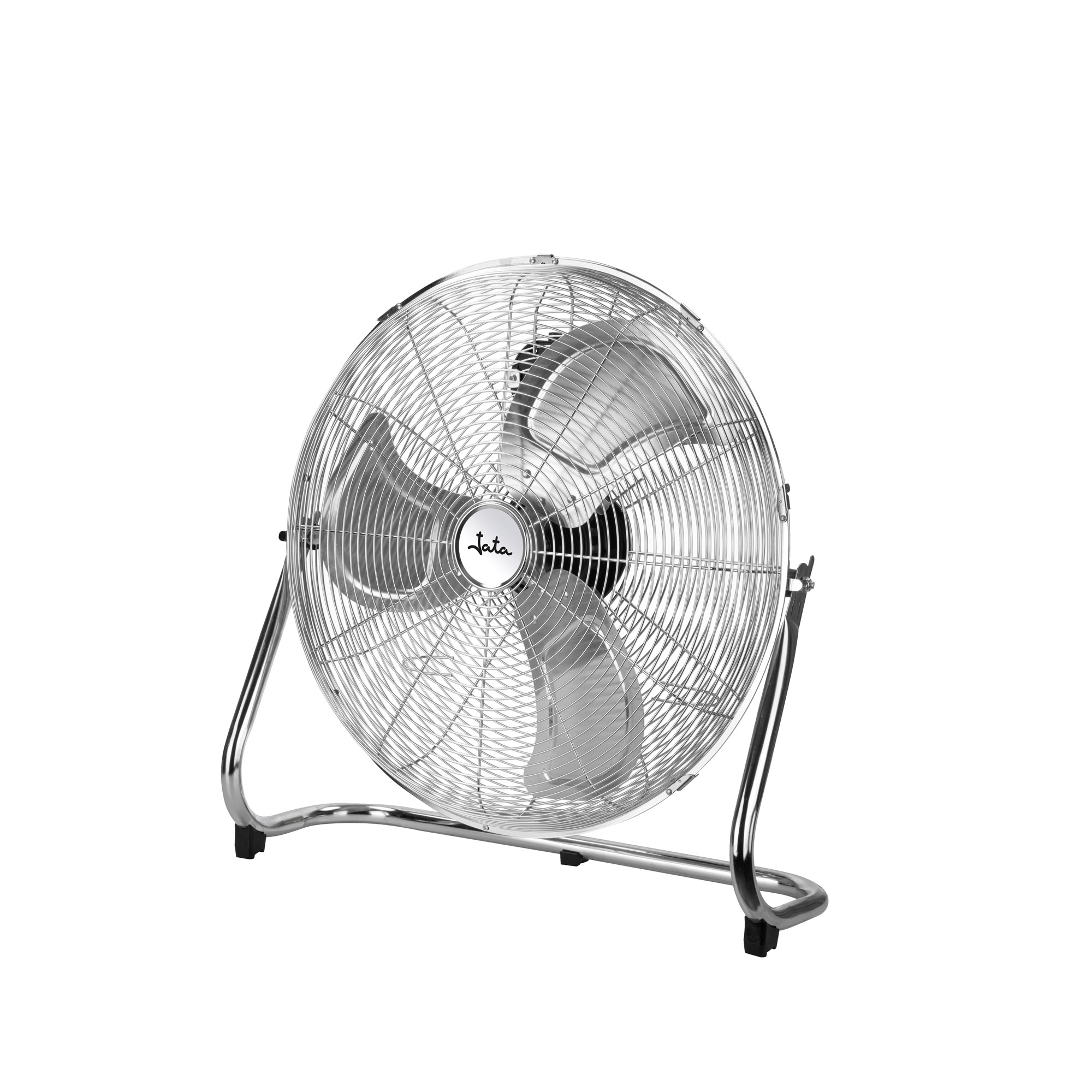 Jata Ventilador Suelo Industrial 120 W, 3 Aspas Metálicas de 55 cm de diámetro, 3 Velocidades, Inclinación ajustable, Sistema de Seguridad, Antideslizante - JVVS3014