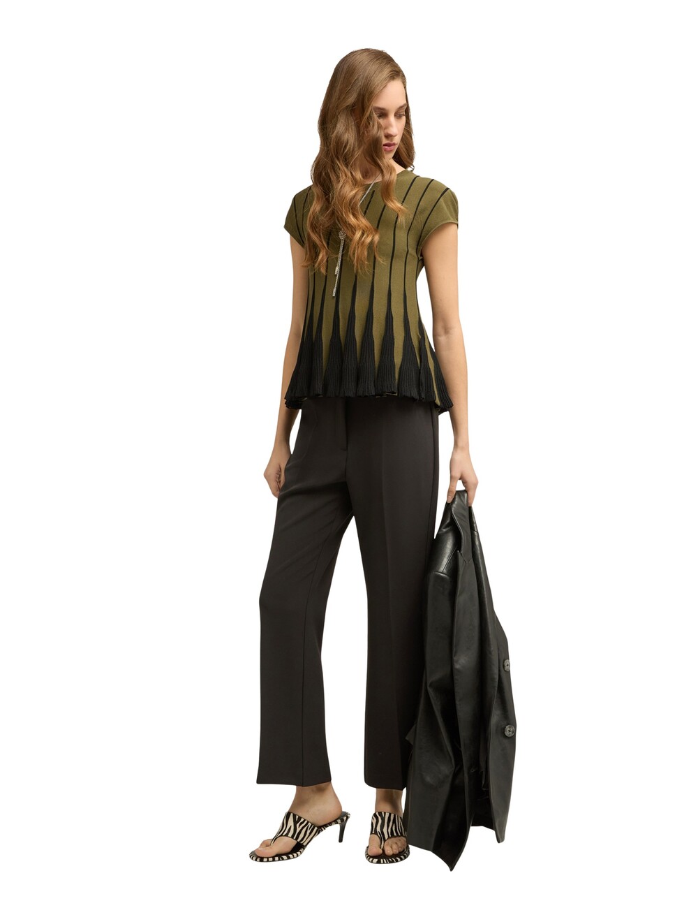 Motivi - Pantalones regular en cady crêpe