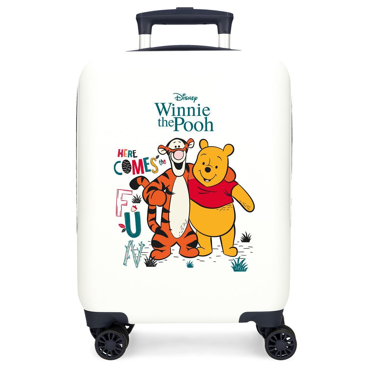 Maleta de cabina Winnie the pooh blanco 33x50x20 cm