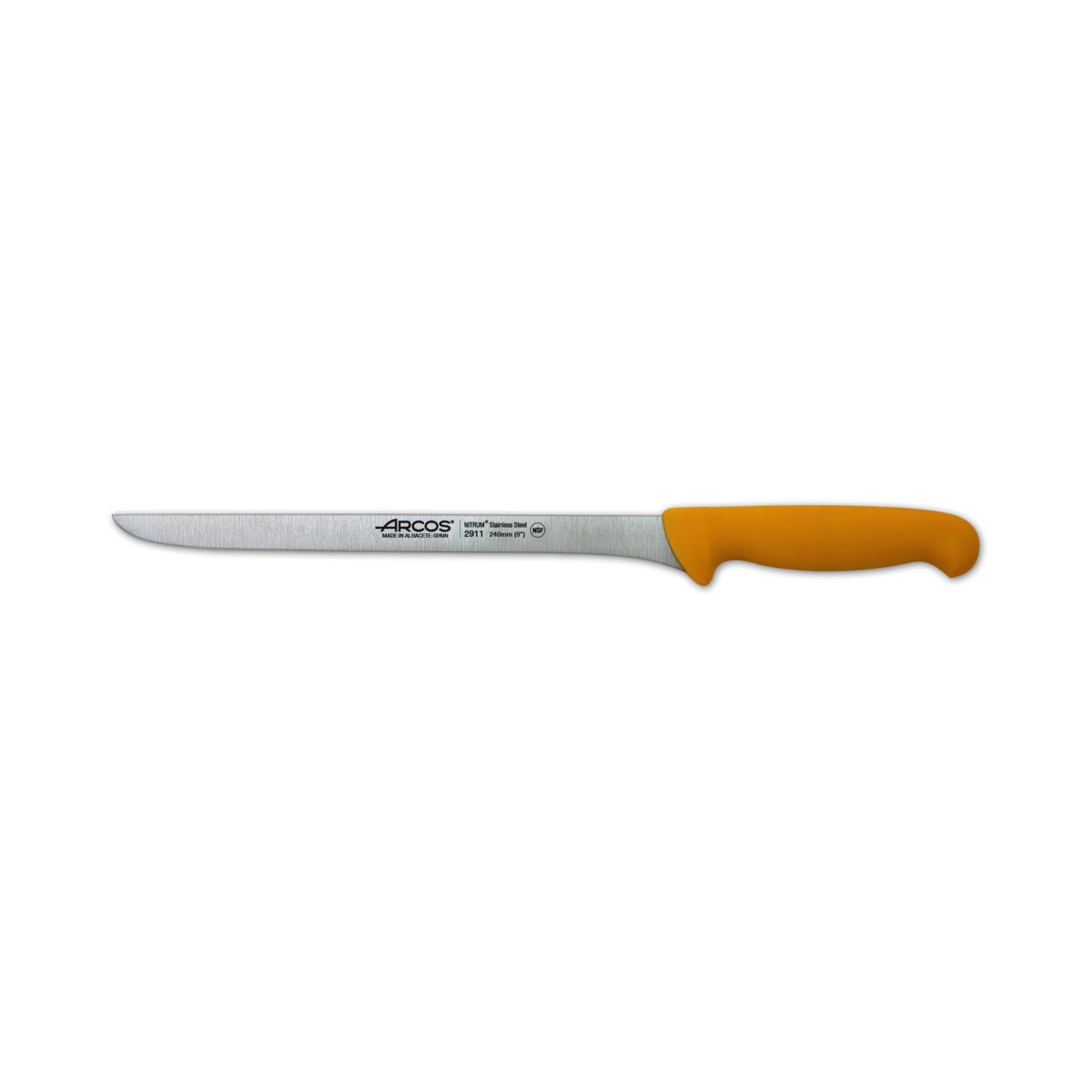 Cuchillo Jamonero Arcos 2900 Prof 291100 de Acero Inoxidable Nitrum con Mango Ergonómico y Hoja de 24 Cm
