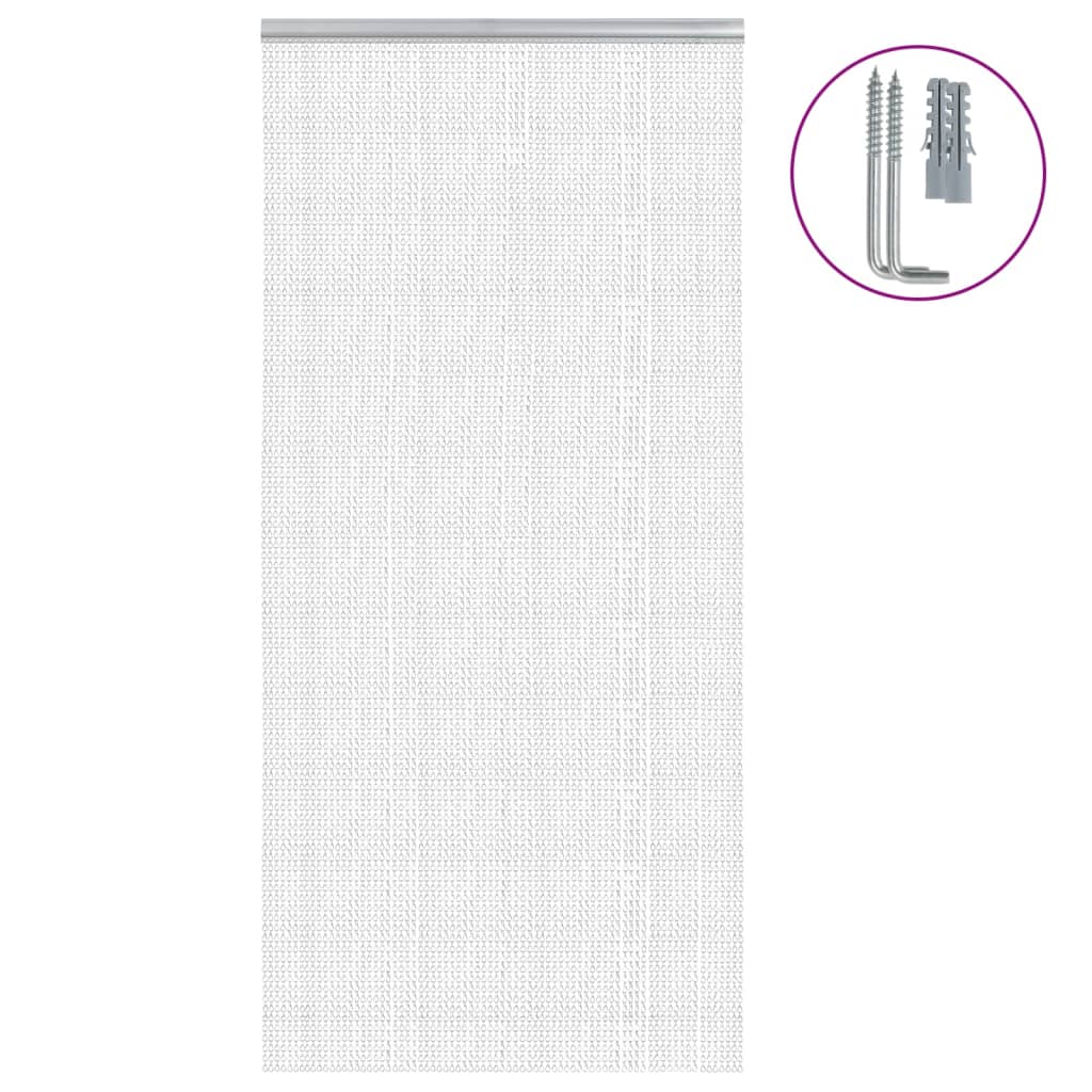 vidaXL Mosquitera de cadena para puerta aluminio Dimensiones 56 x 186 cm,  56 x 202 cm,  80 x 201 cm y mas