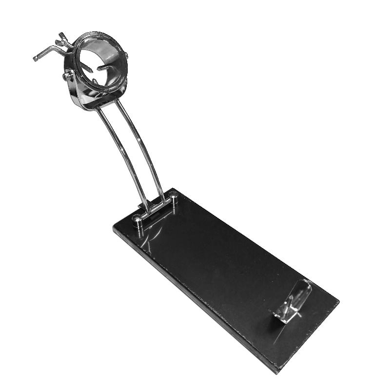 Jamonero plegado giratorio cromo base negra ref. 9081