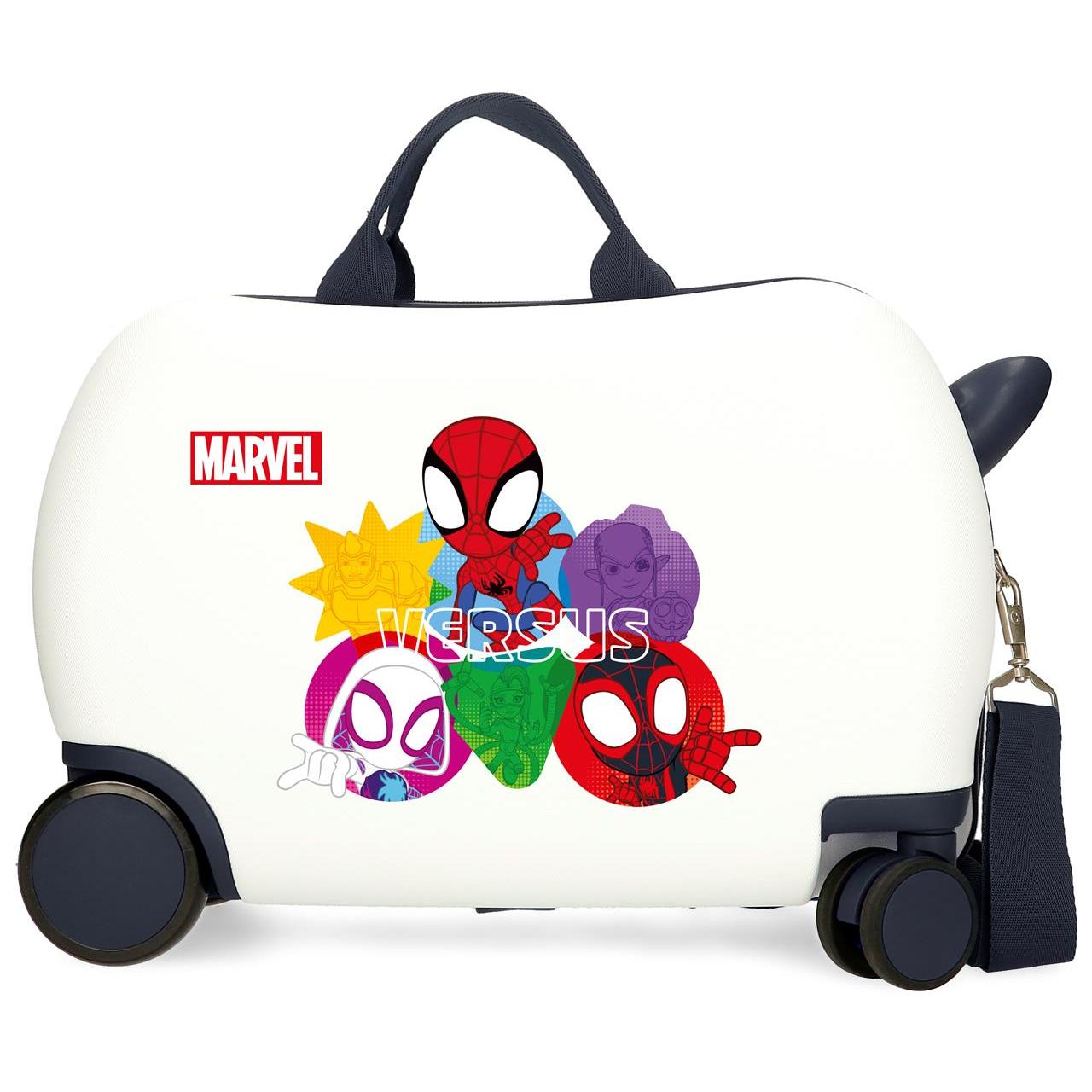 Marvel Maleta Correpasillos ABS Rígida Spidey Versus Blanco