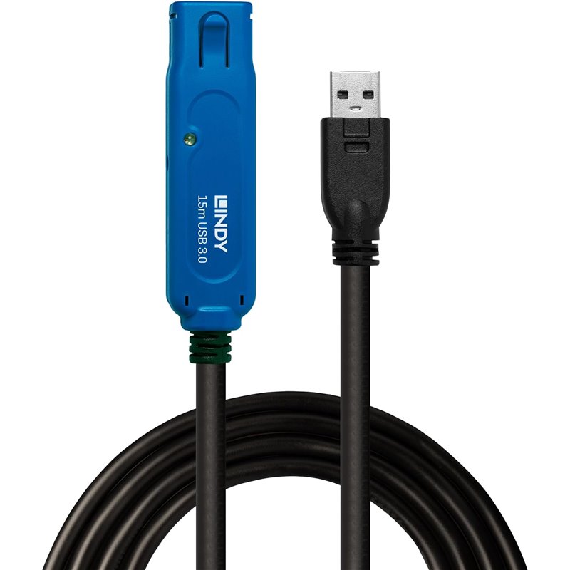 Lindy 43229 cable USB USB 3.2 Gen 1 (3.1 Gen 1) 15 m USB A Negro