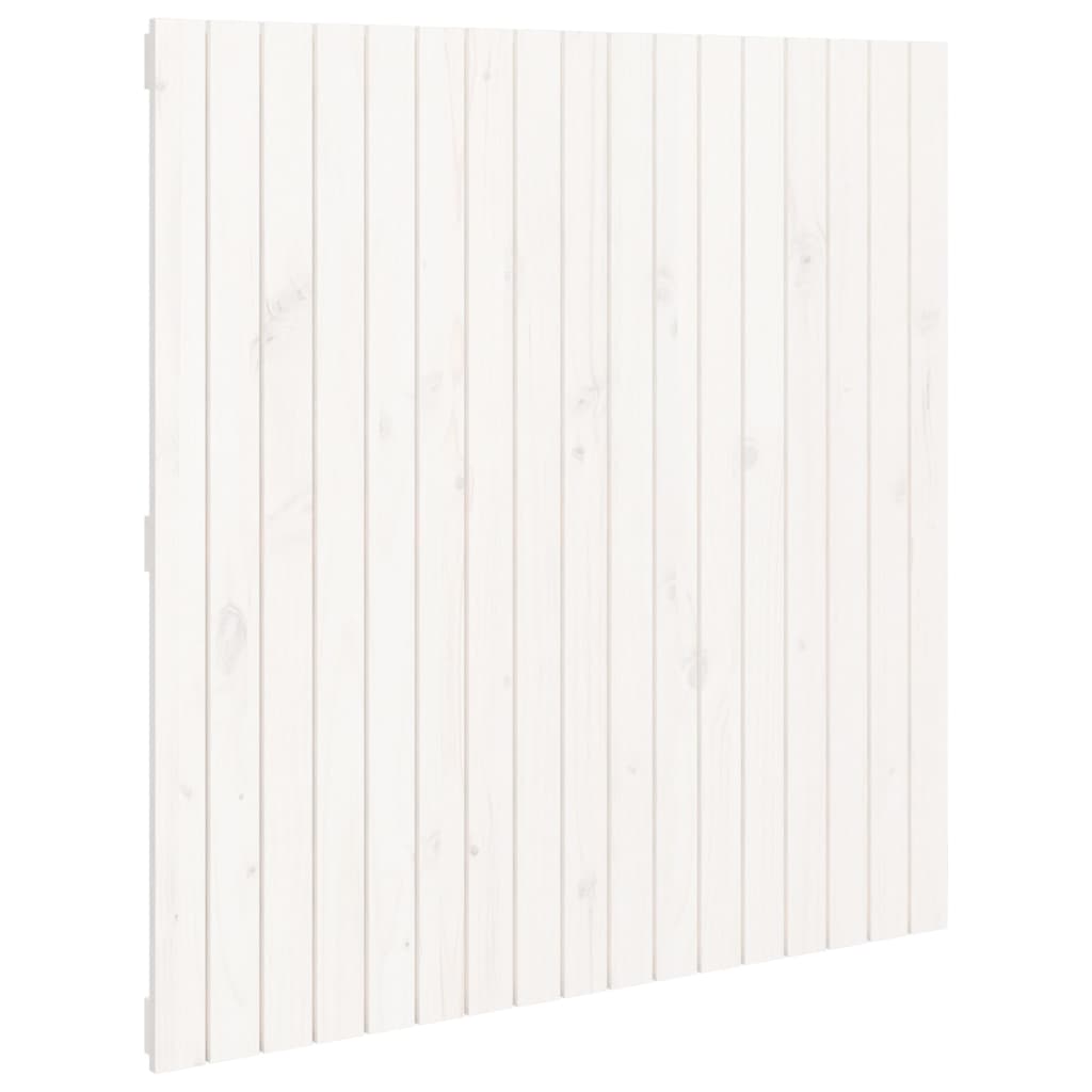 vidaXL Cabecero de cama de pared madera maciza pino 108x3x110cm
