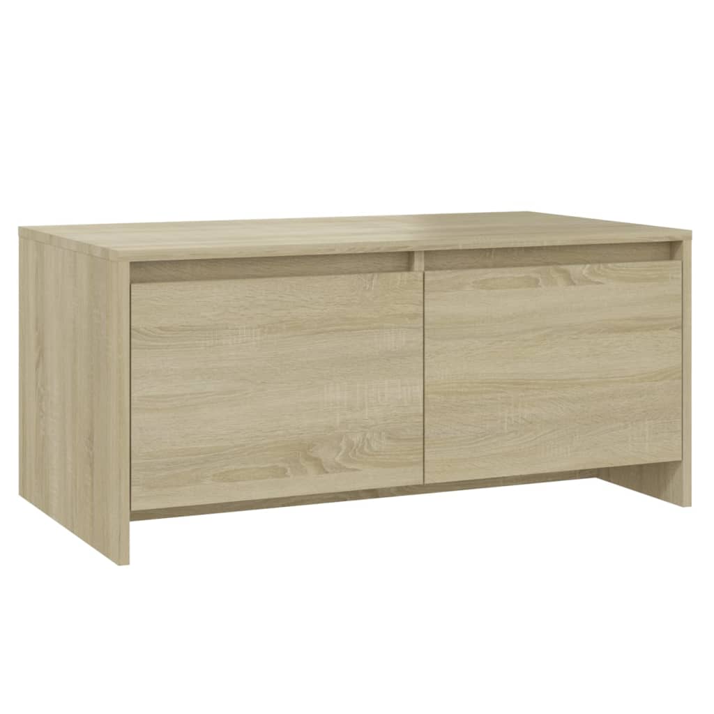 Vidaxl Mesa de Centro Madera de Ingeniería 90x50x41,5 Cm Blanco