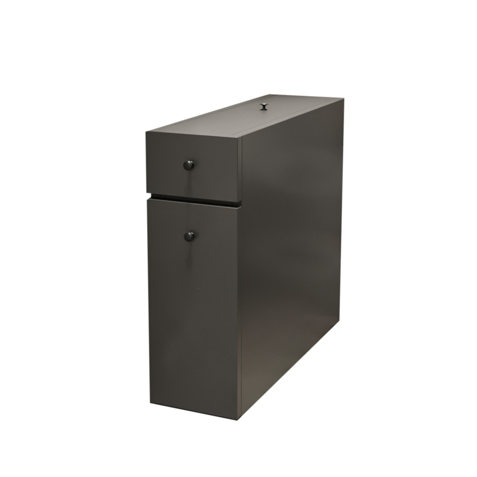 Habitat y Jardin - Mueble de baño de madera "Calencia" - 60 x 19 x 55 cm - Gris antracita