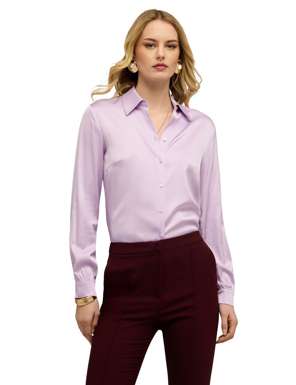 Motivi - Camisa de satén de viscosa