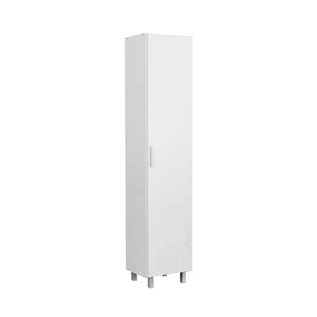 Armario escobero Zone 1 puerta + 4 estantes blanco 188x41,4x34,5 cm